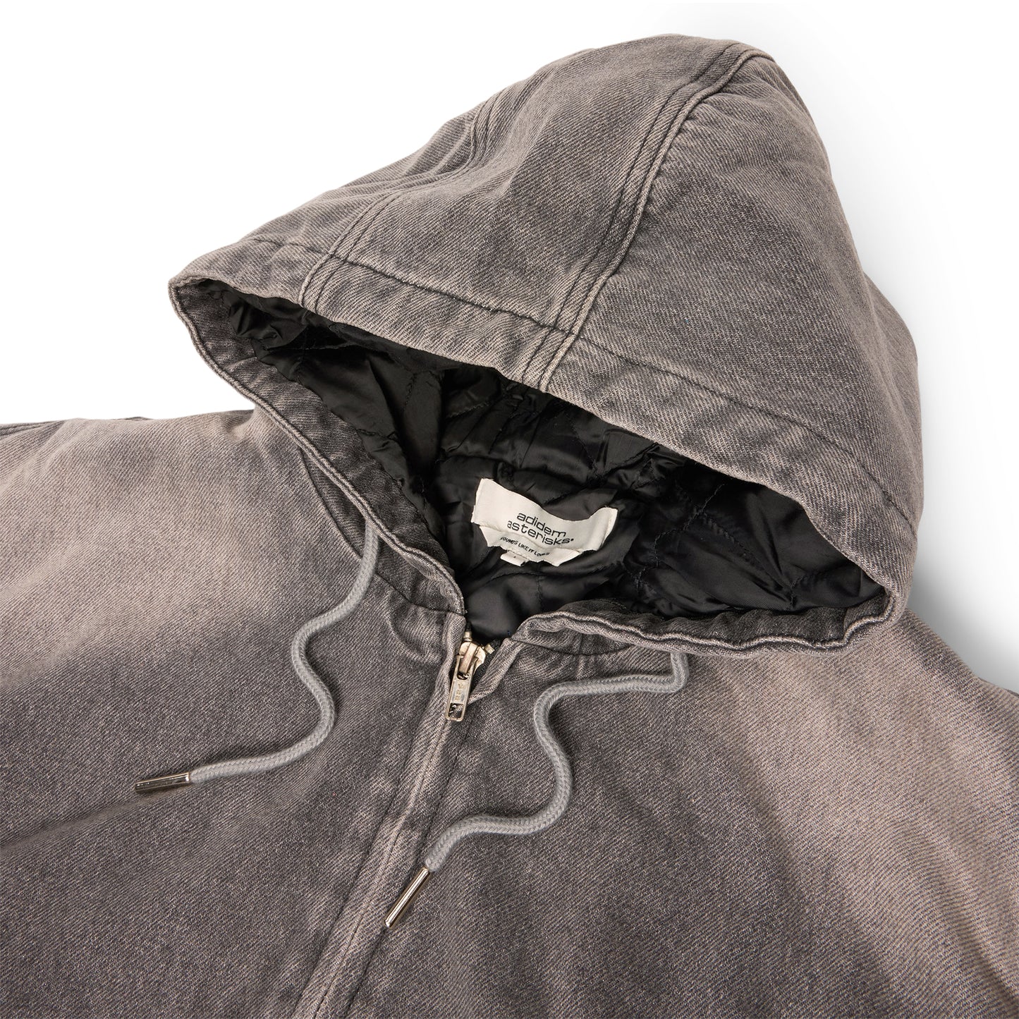 Adidem Asterisks Denim Bomber Jacket (Black)