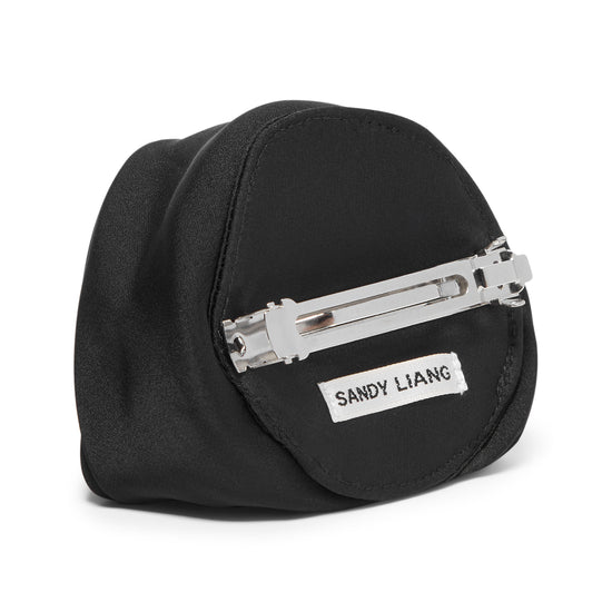SANDY LIANG Fiore Barrette (Black)