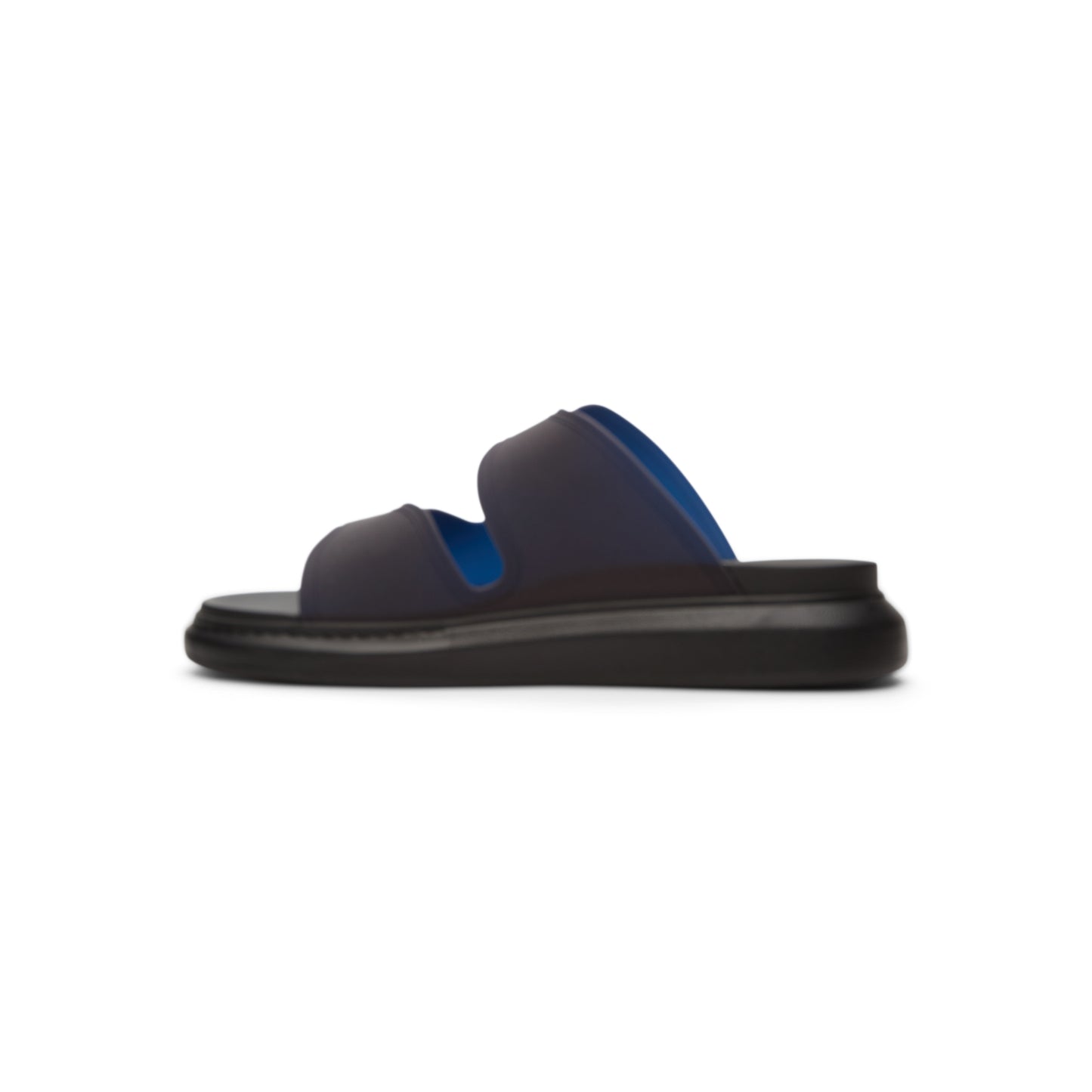 Alexander McQueen Sandal S.Rubber (Blue/Blk/Blk/Silver)