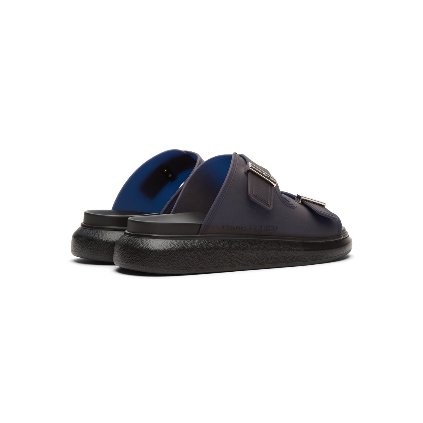 Alexander McQueen Sandal S.Rubber (Blue/Blk/Blk/Silver)