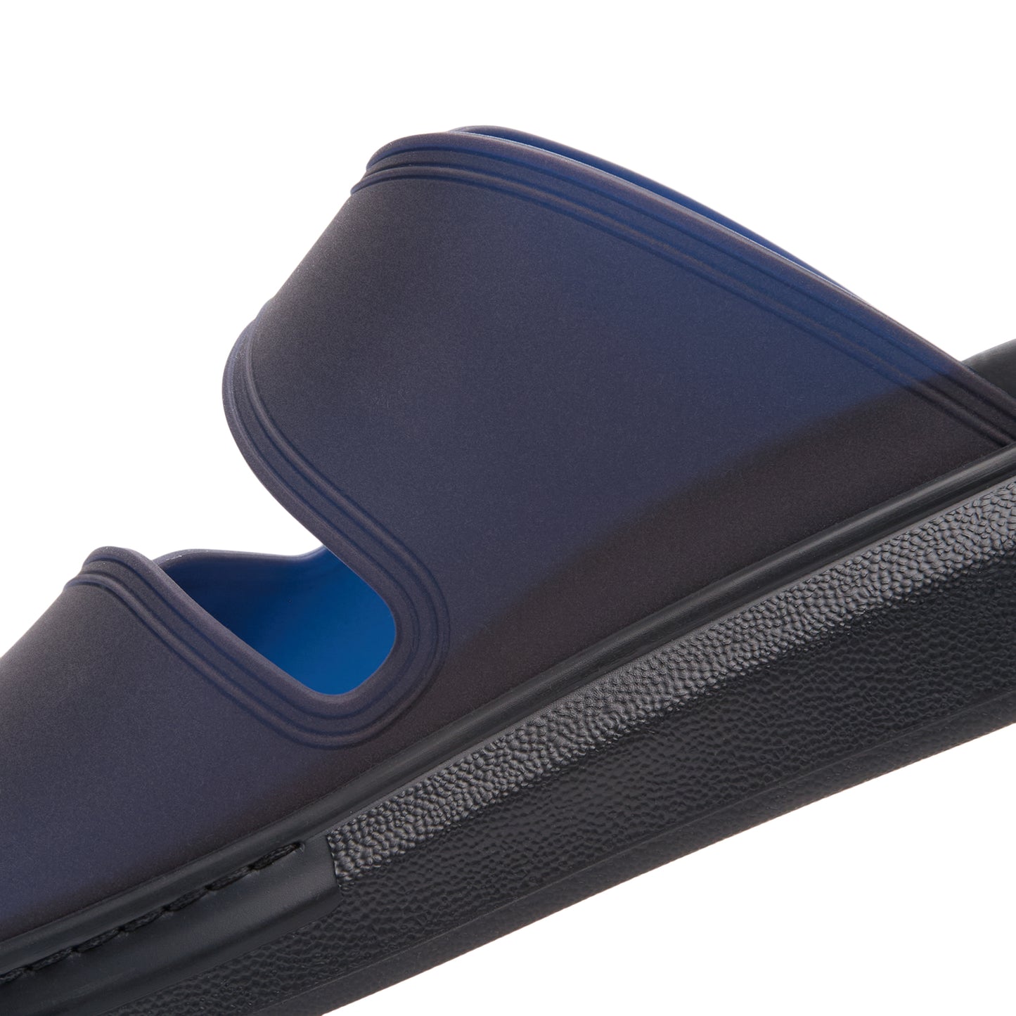 Alexander McQueen Sandal S.Rubber (Blue/Blk/Blk/Silver)