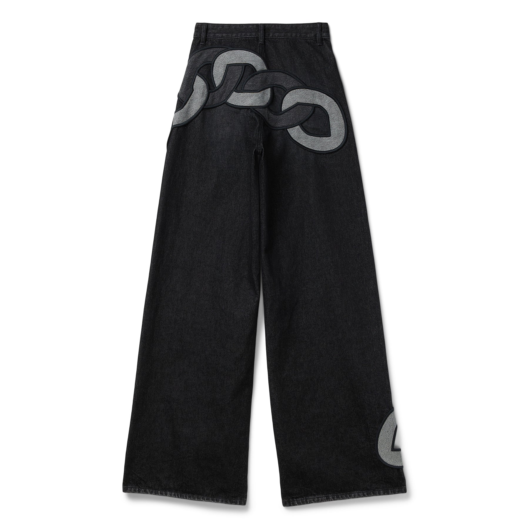 AREA Chain Cutout Wide Leg Jean (Grey Multi) – CNCPTS