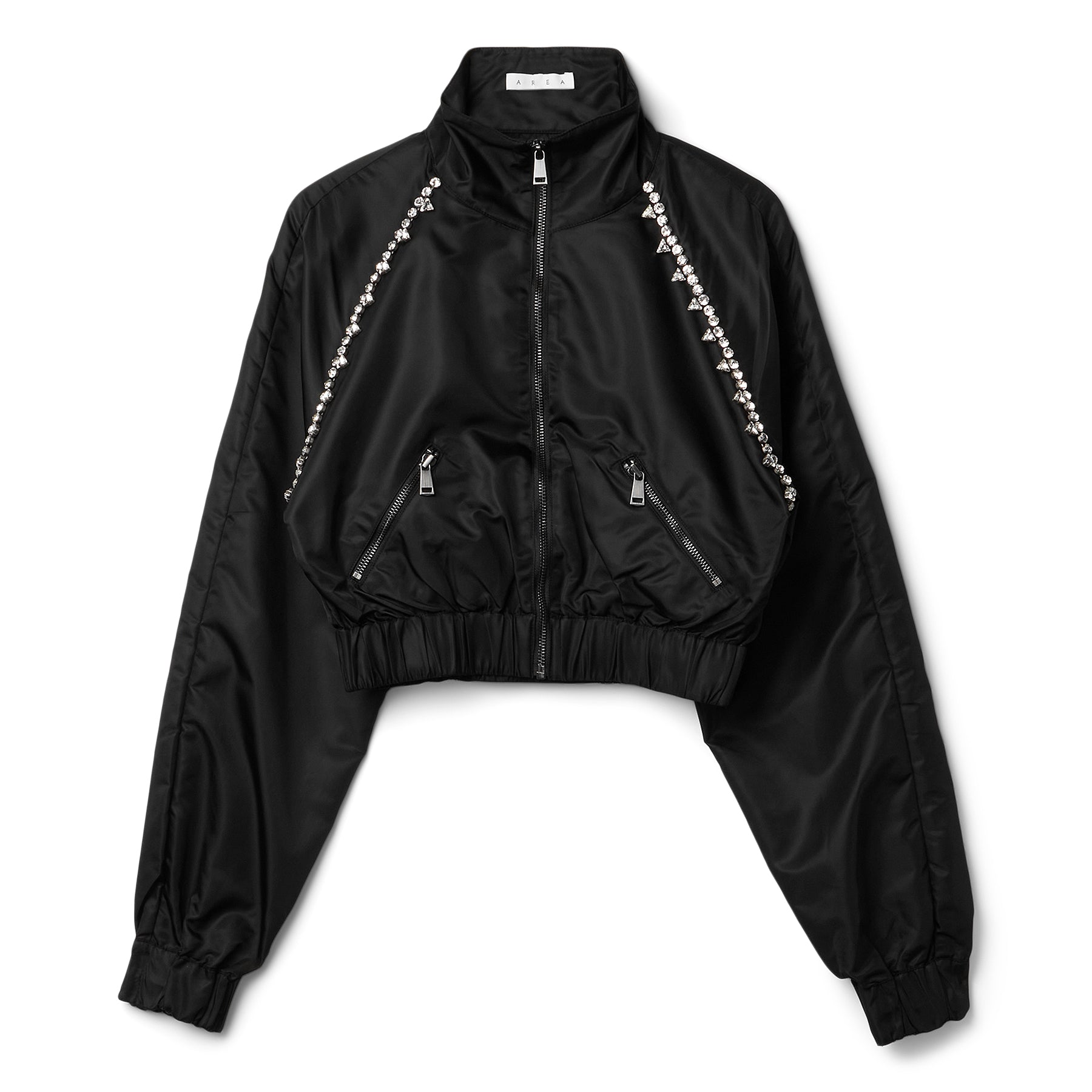 AREA Crystal Trim Track Jacket (Black)