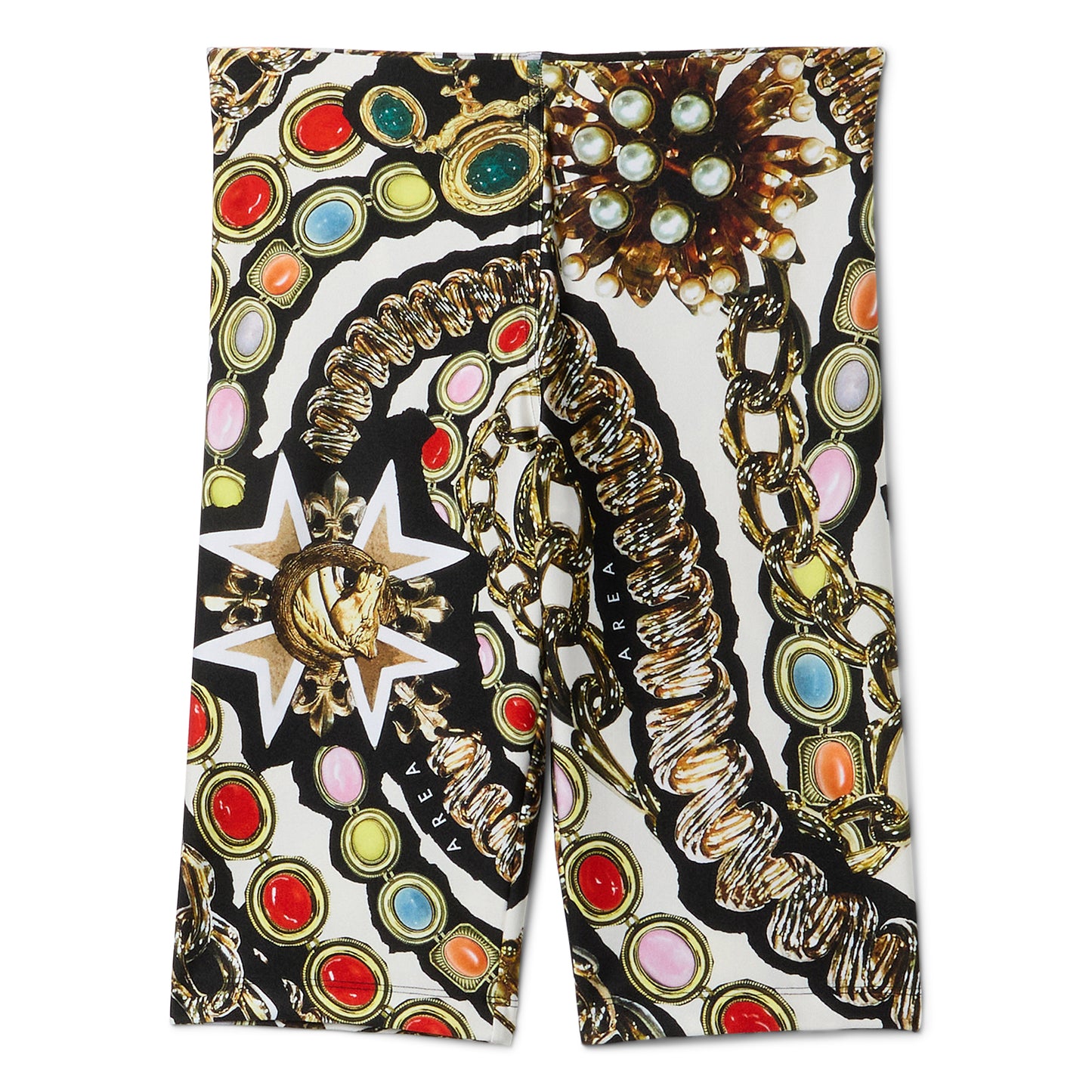 AREA Gemstone Chain Printed Biker Short (Multi)