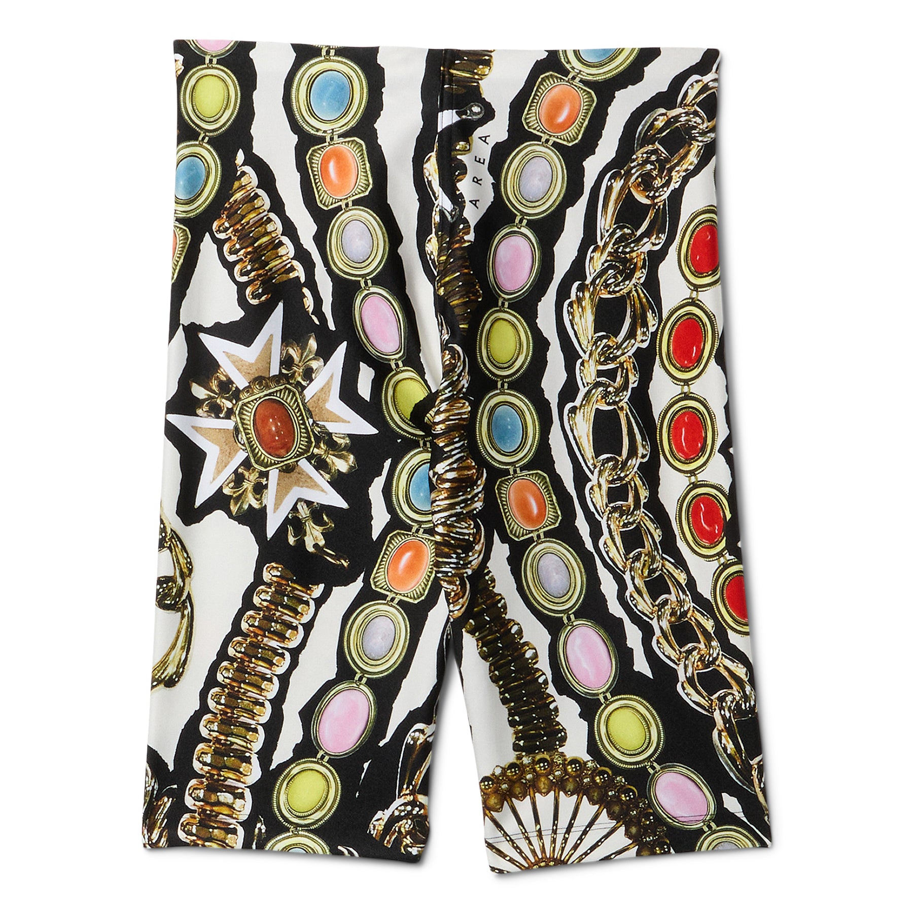 AREA Gemstone Chain Printed Biker Short (Multi)