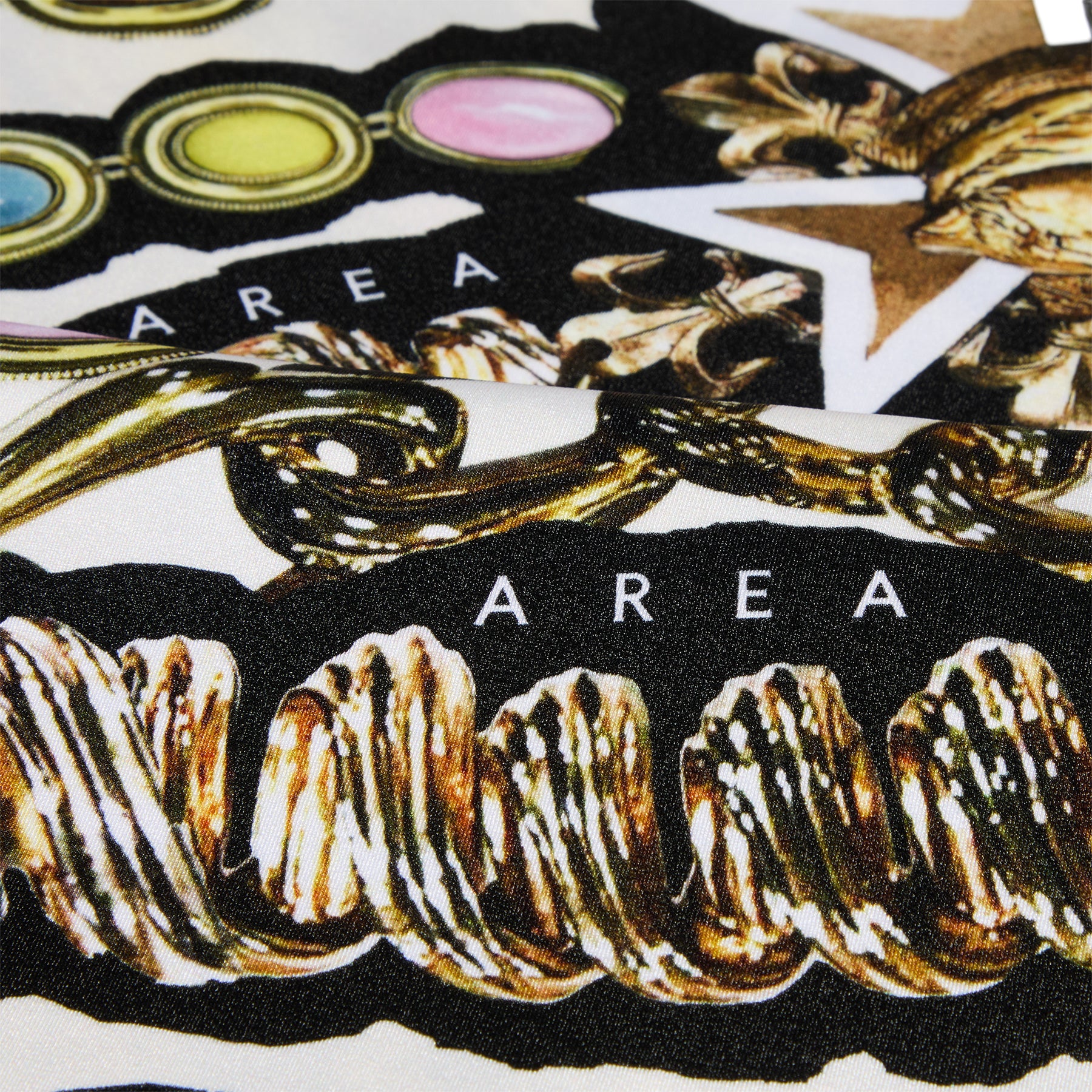 AREA Gemstone Chain Printed Biker Short (Multi)