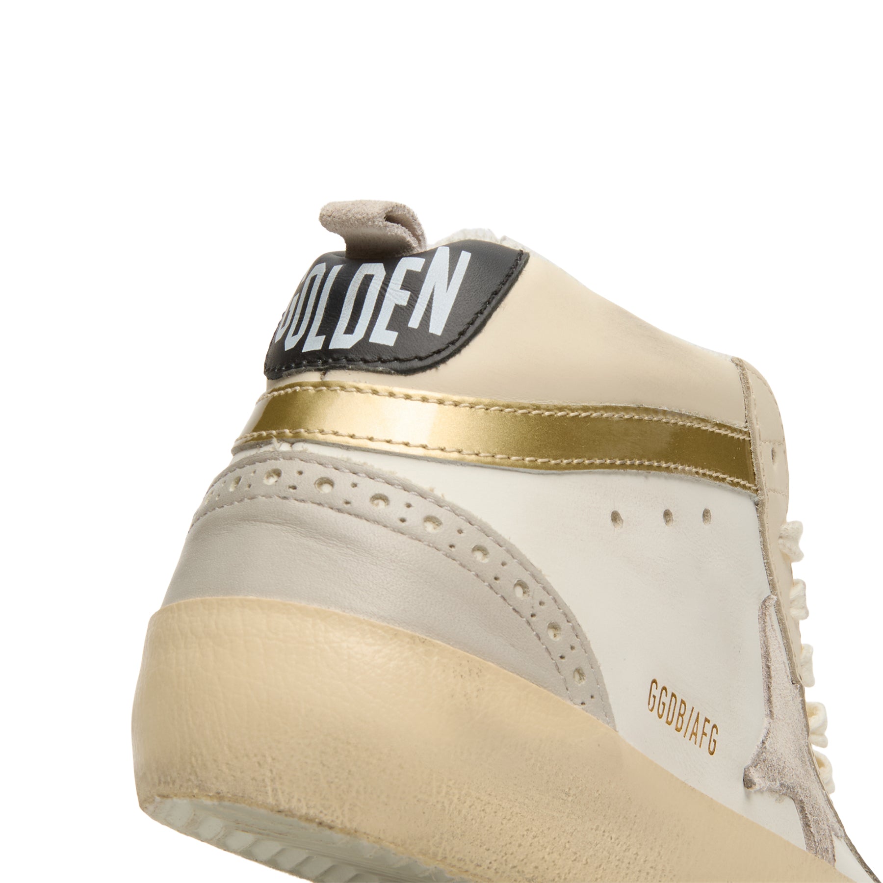 Golden Goose Mid Star Leather Upper And Heel (White/Ivory/Light