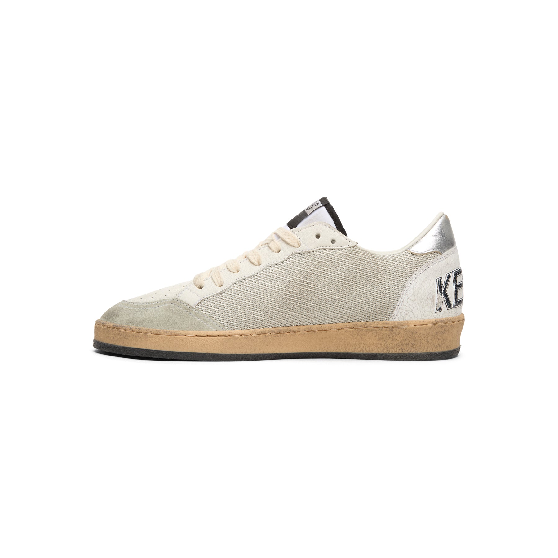 Golden Goose Ball Star Net Upper Suede Star (Light Silver/Black/White/Silver)
