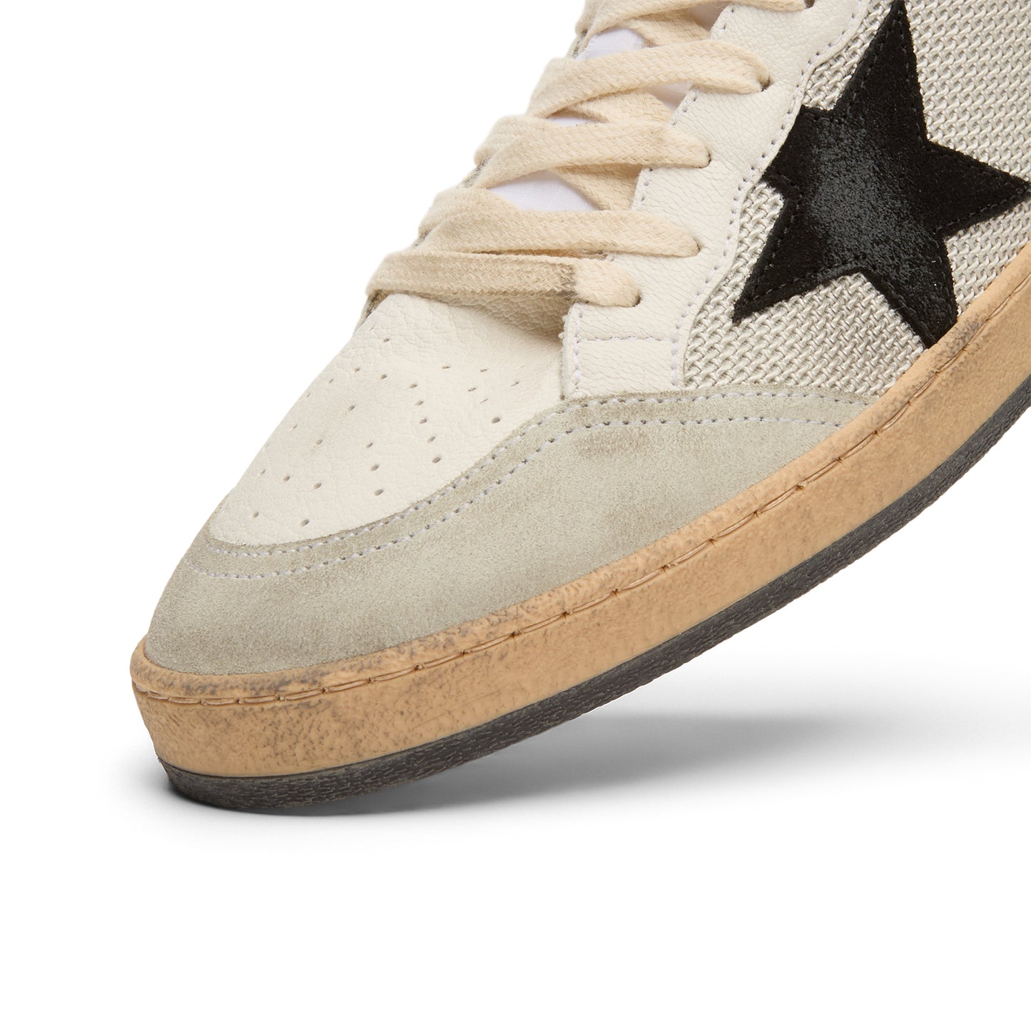 Golden Goose Ball Star Net Upper Suede Star (Light Silver/Black/White/Silver)