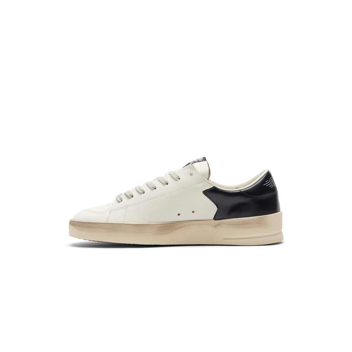 Golden Goose Stardan Leather Upper Suede Star Shiny (White/Ice/Blue)