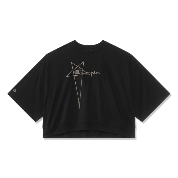 Tシャツ・カットソー Champion X Rick Owens Cropped \" T\" T-Shirt Rick Owens - Rick Owens x Champion Tommy Cropped T-shirt