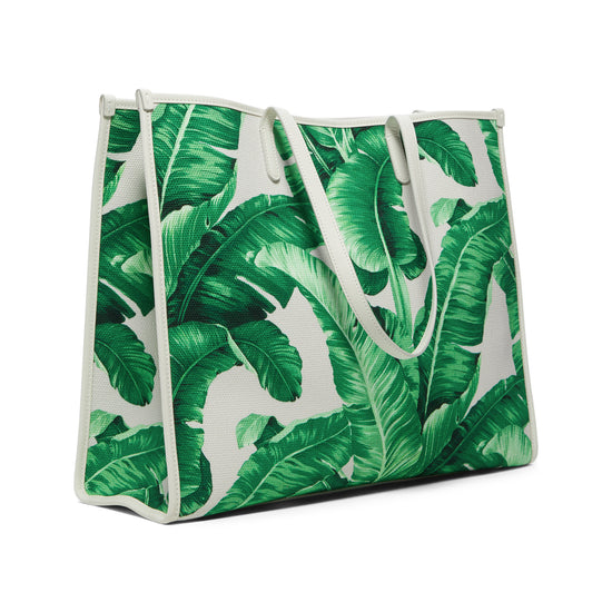 Dolce & Gabbana Graphic Print Tote Bag (Green/White)