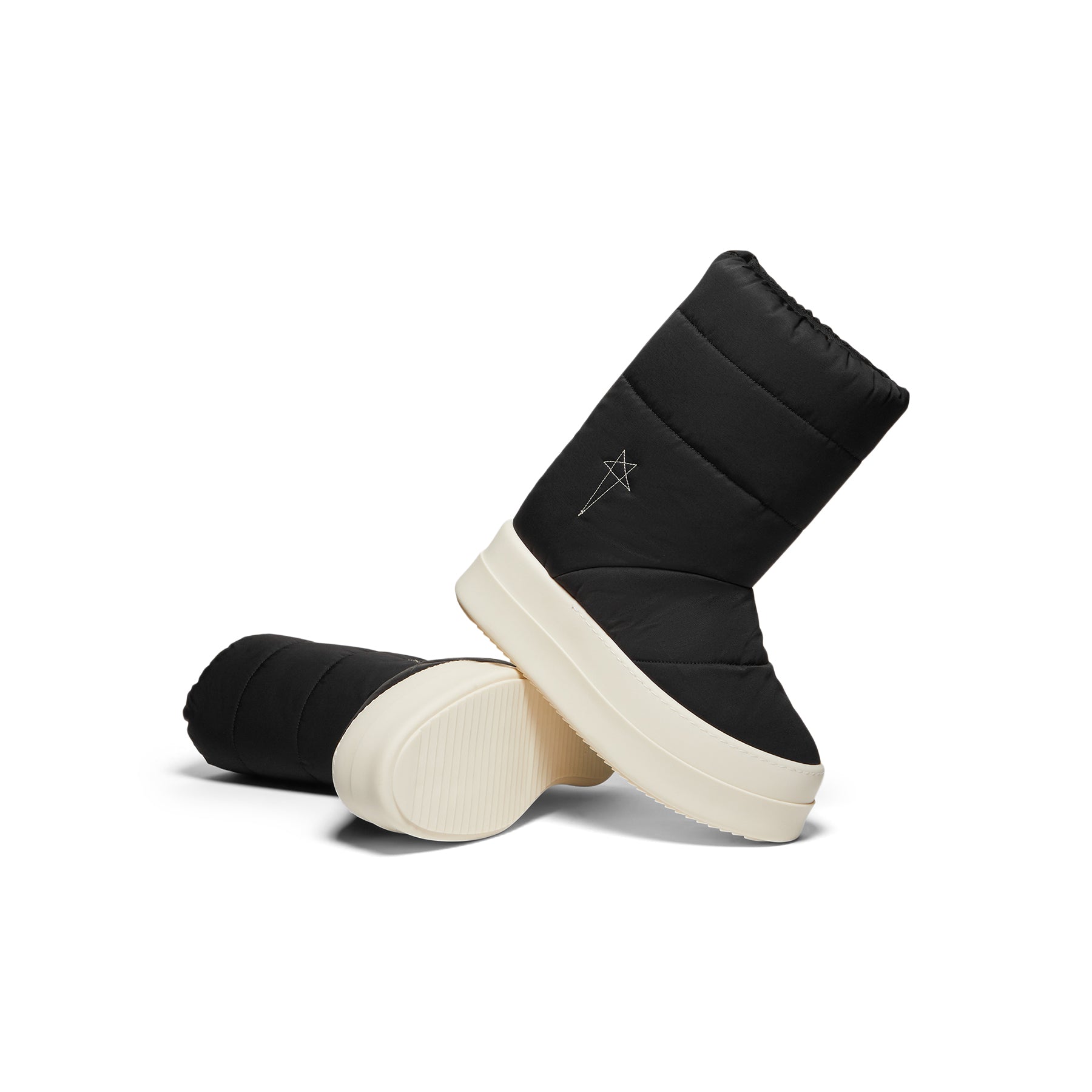Rick Owens DRKSHDW Mega Bumper Lunar Sneaker (Black/Pearl/Milk