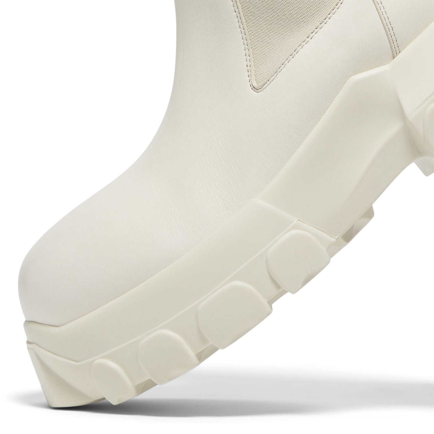 Rick Owens Beatle Bozo Tractor Boots (Milk)