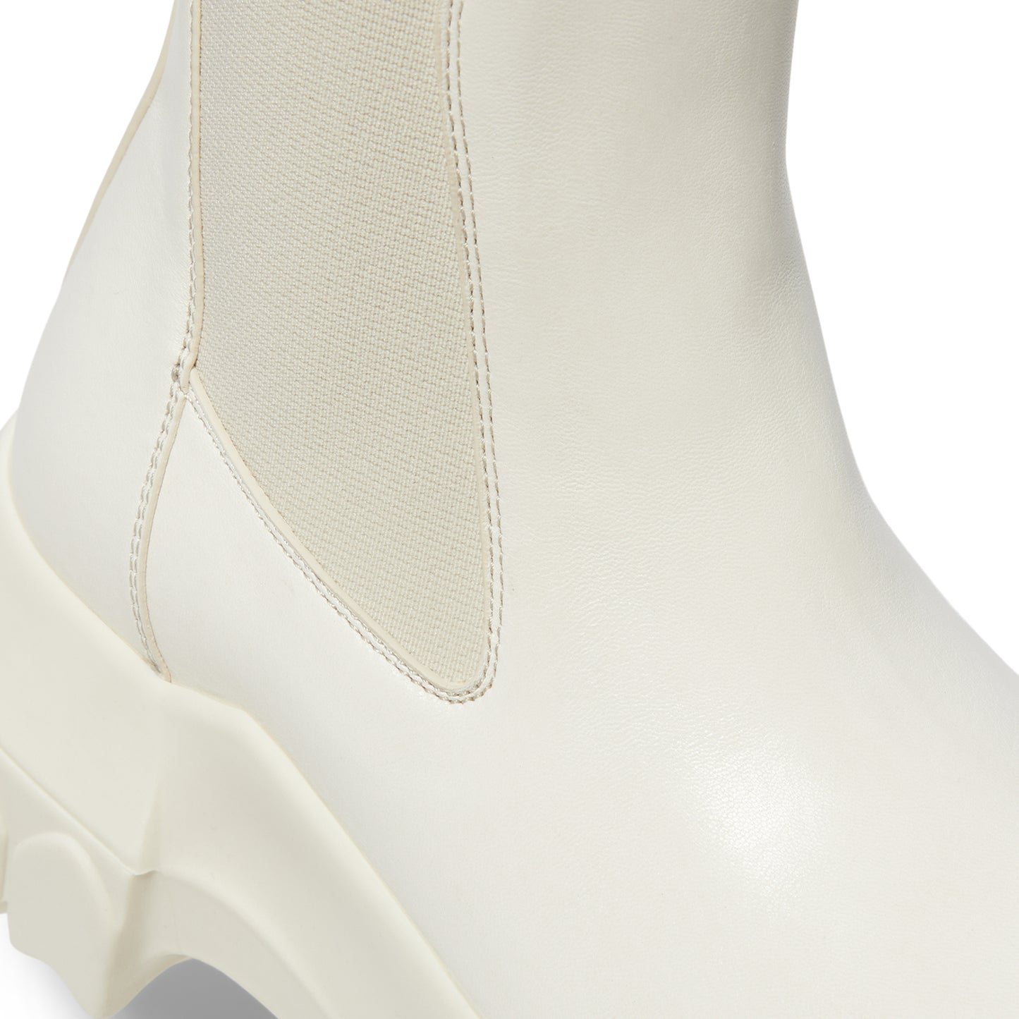Rick Owens Beatle Bozo Tractor Boots (Milk)