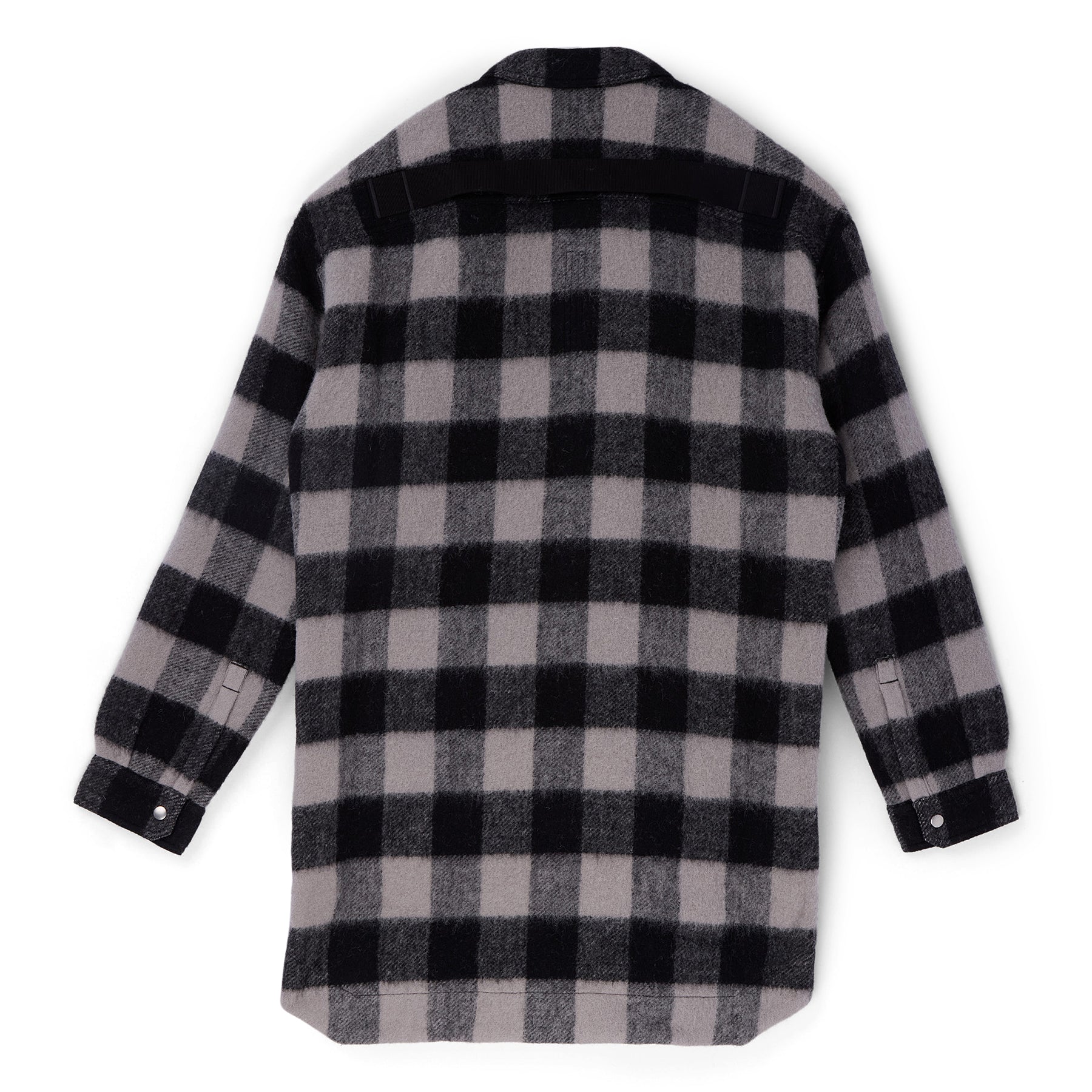 ジャケット・アウター Rick Owens - OVERSIZED OUTERSHIRT PLAID Rick Owens Oversized Outershirt (Black plaid) – CNCPTS