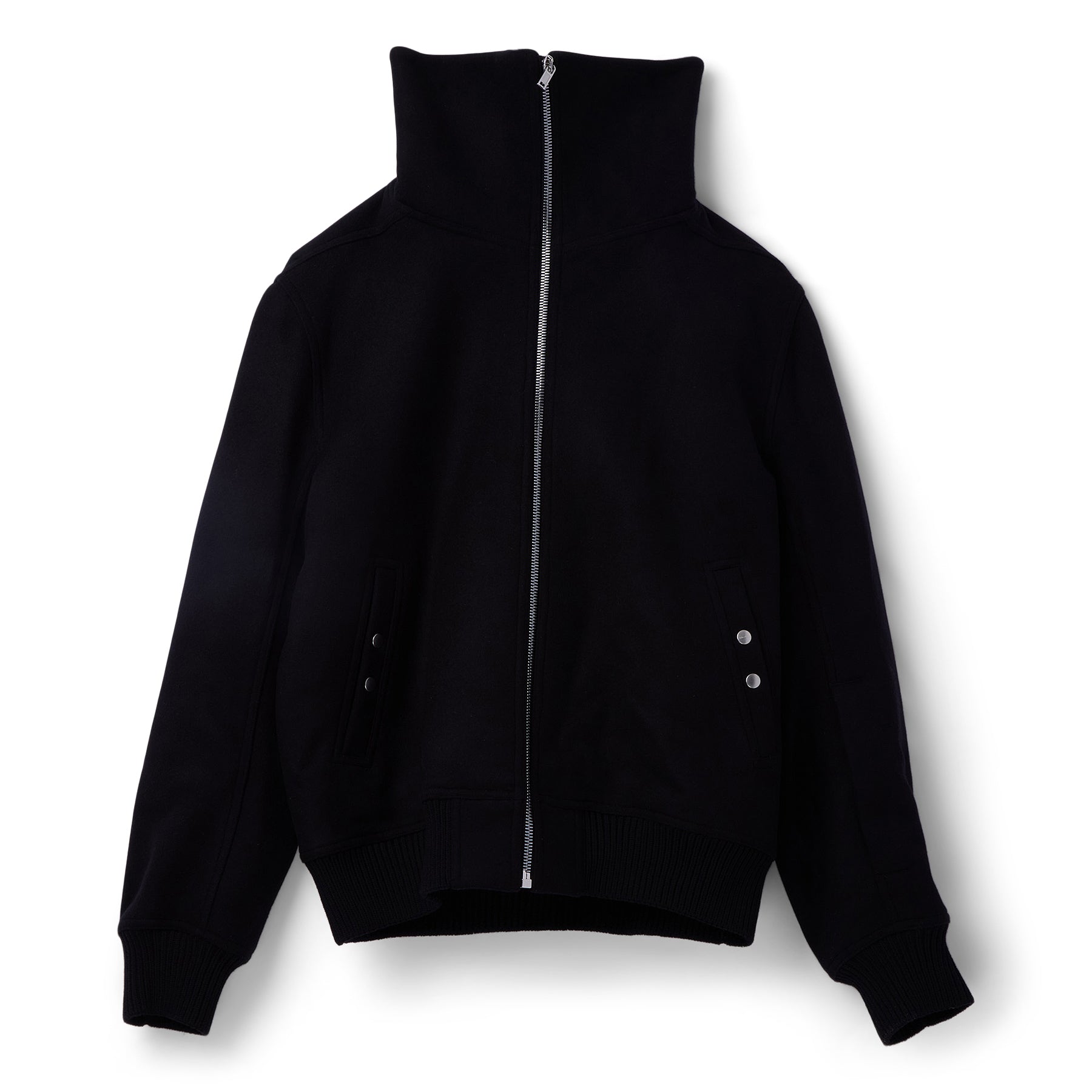 Rick Owens Blixa Dracucollar Bomber Jacket (Black)