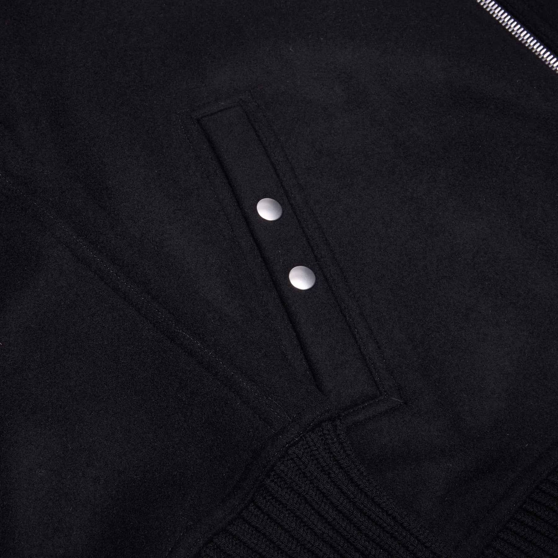 Rick Owens Blixa Dracucollar Bomber Jacket (Black)