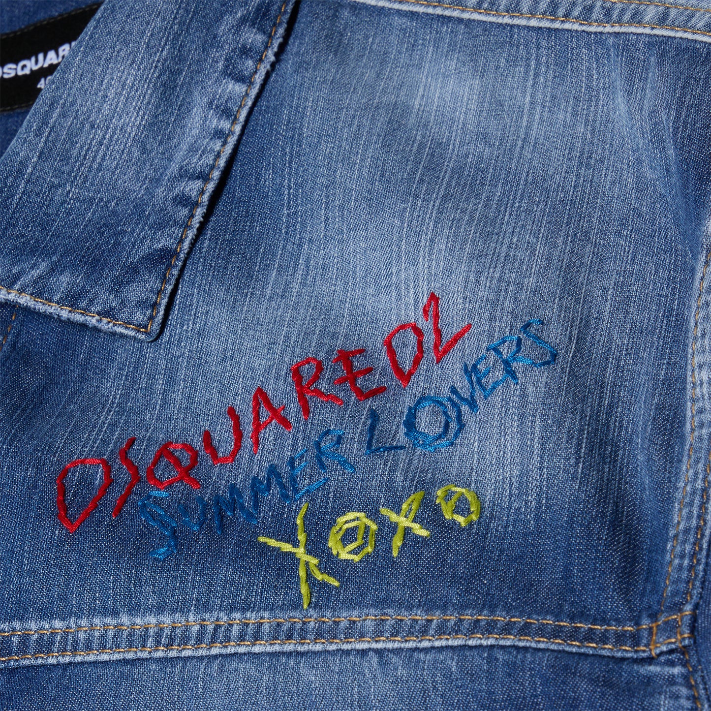 Dsquared2 Summer Lovers Jean Jacket (Navy Blue)