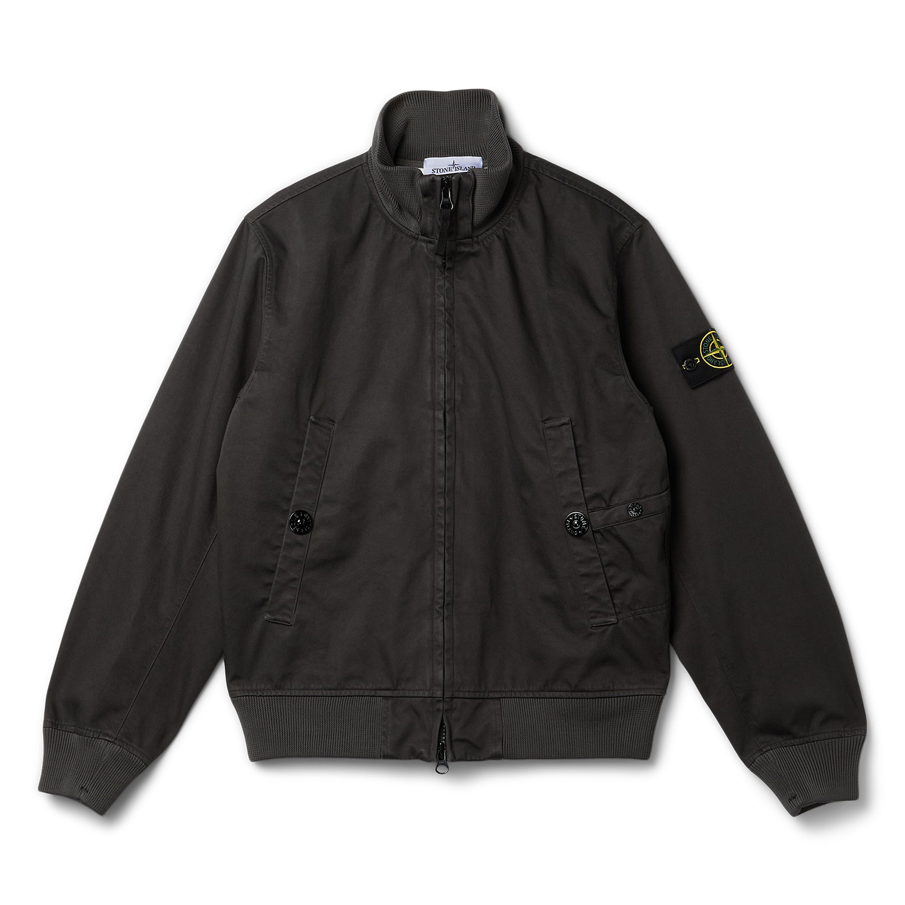 Stone Island Raso Gommato 3L Bomber Jacket (Charcoal)