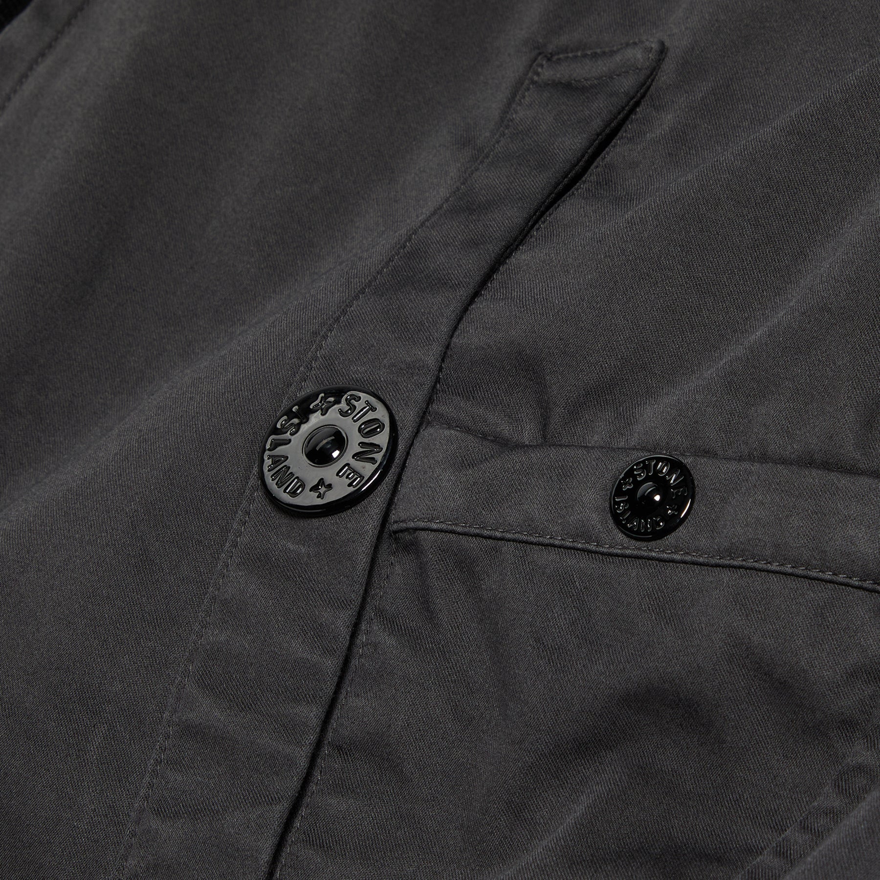 Stone Island Raso Gommato 3L Bomber Jacket (Charcoal)