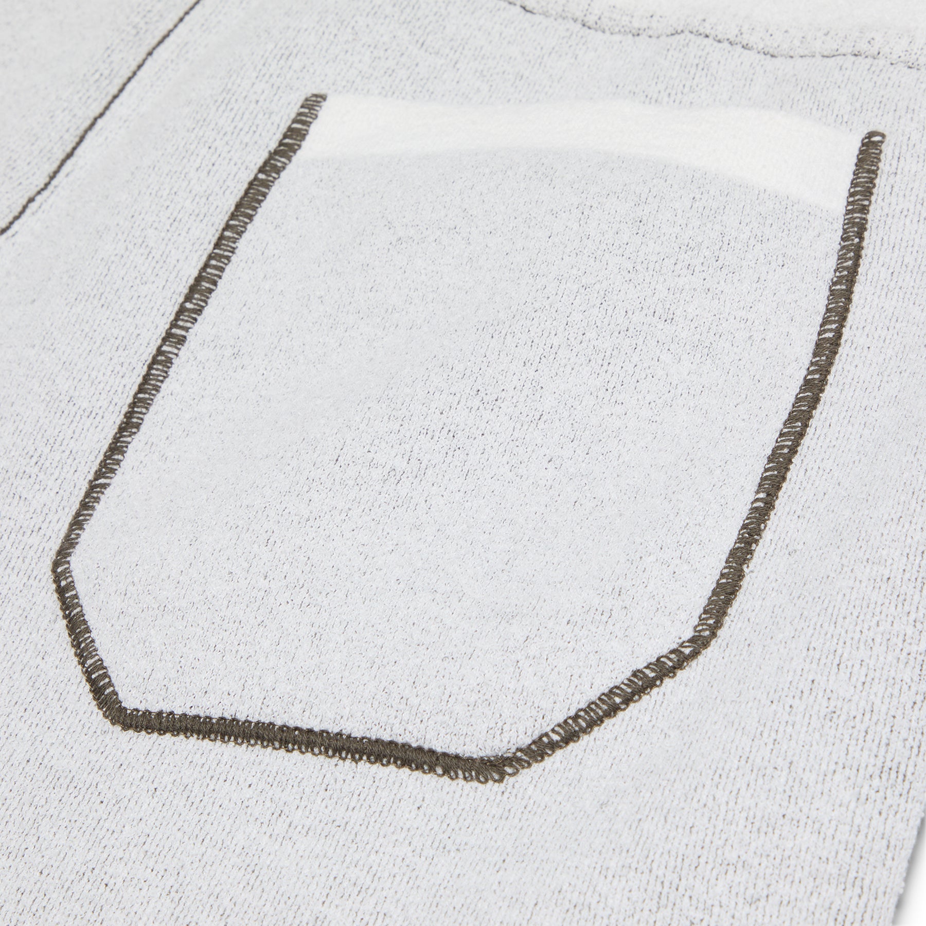 Stone Island Double Face Knit Shorts (Ivory)