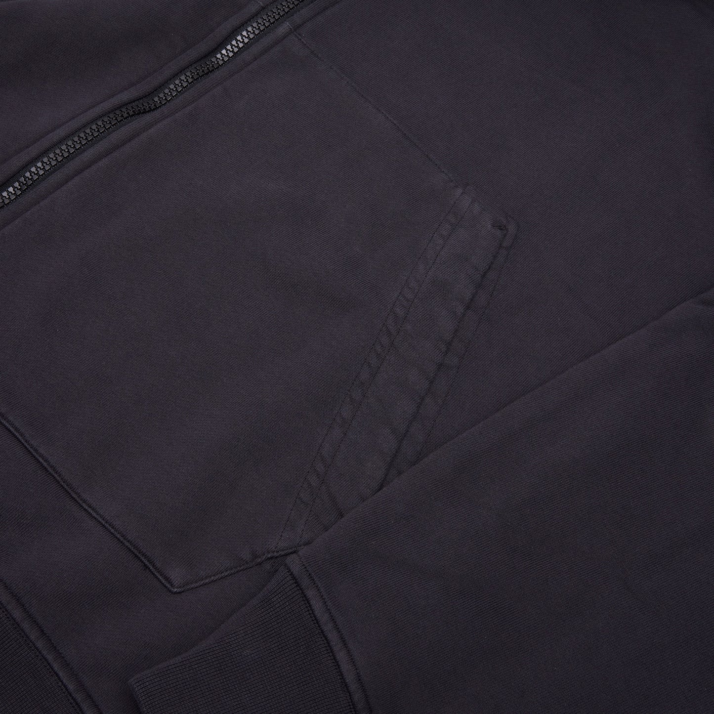 Stone Island Fleece Zip Sweatshirt (Charcoal)