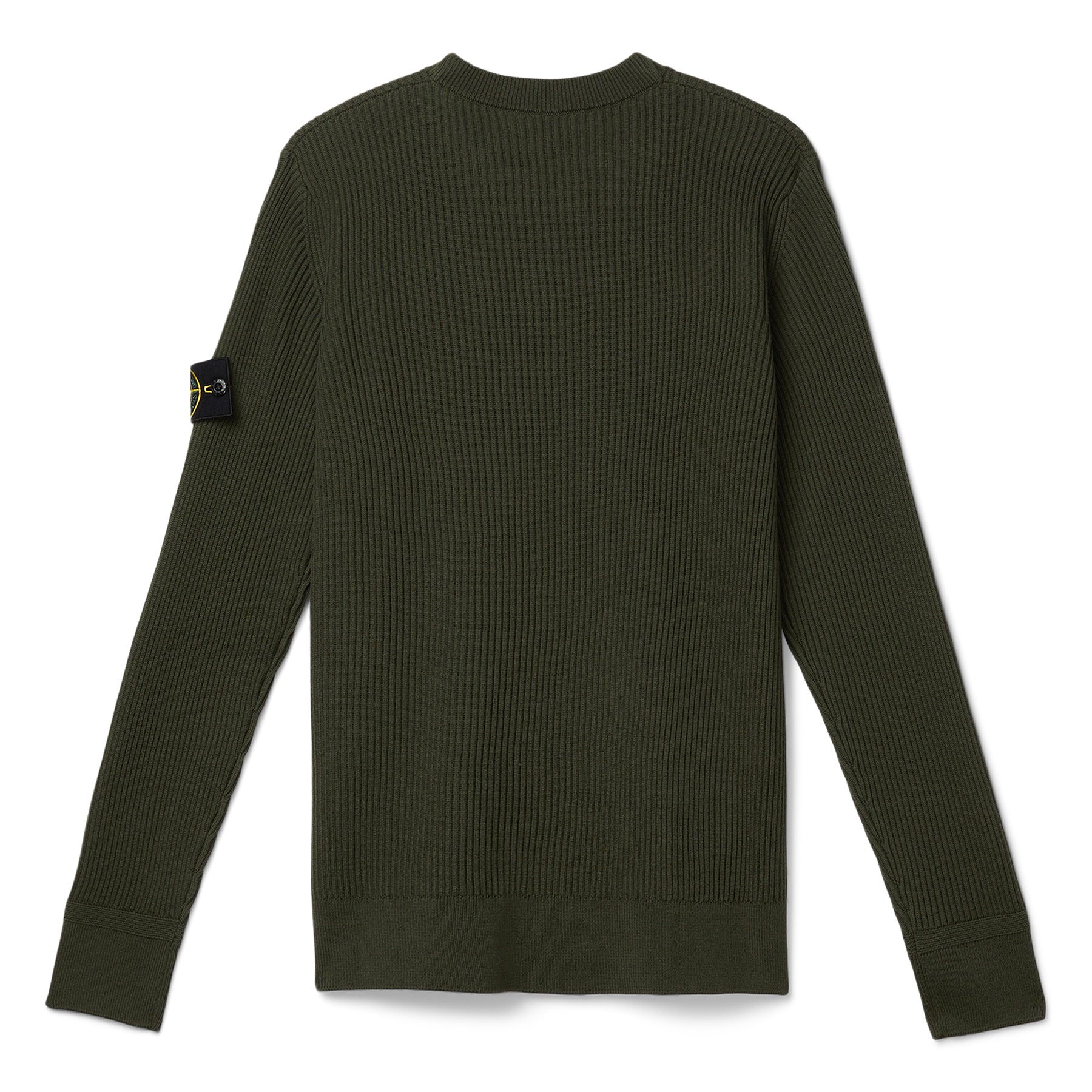 Stone Island Ribbed Crewneck Sweater (Military green)