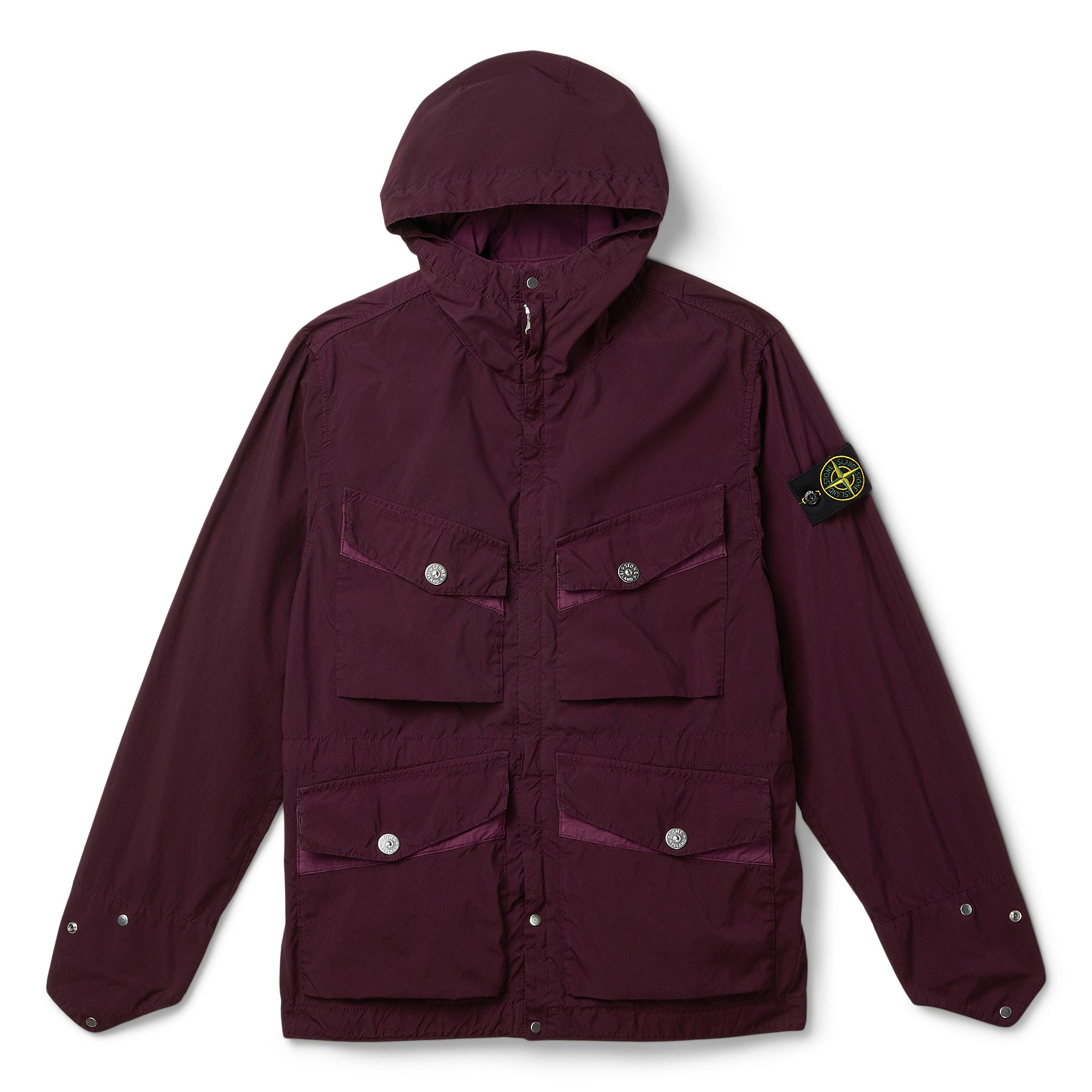 Stone Island Hooded Field Jacket (Amaranth)