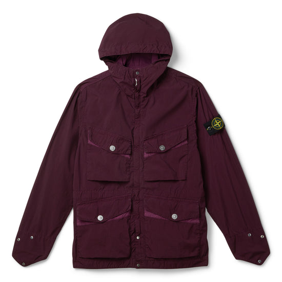 Stone Island Hooded Field Jacket (Amaranth)