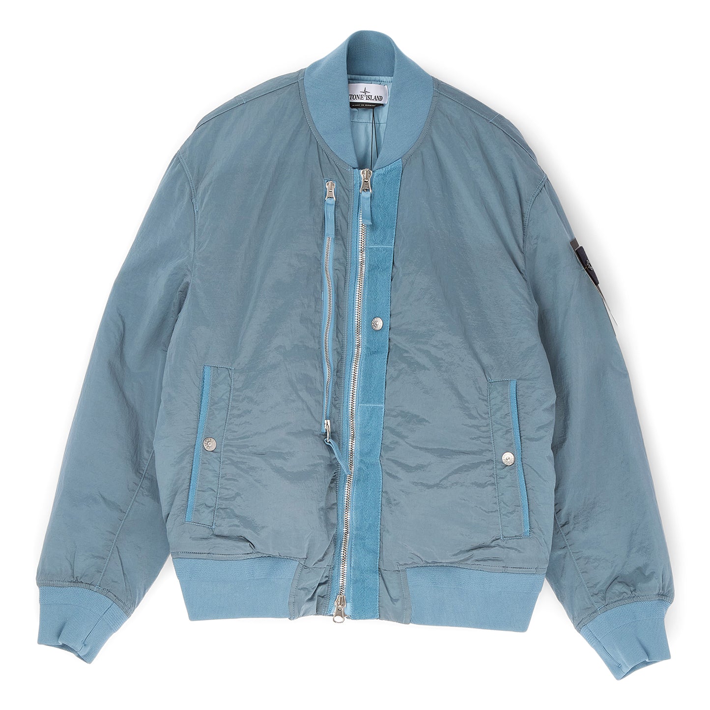 Stone Island Bomber Jacket (Blue Acciaio)