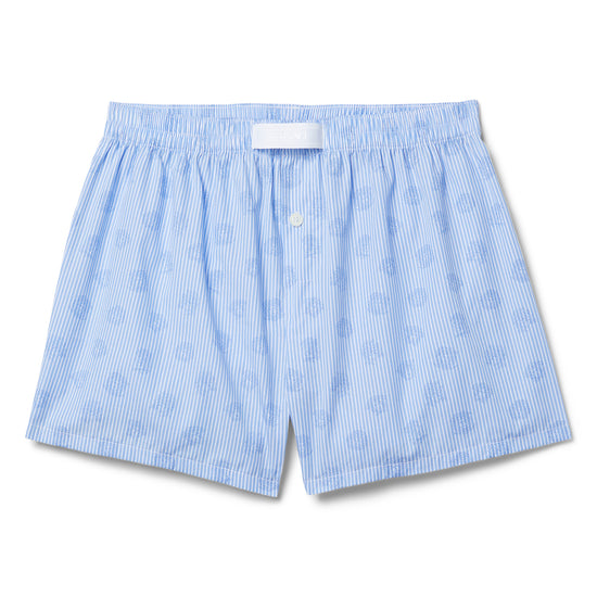 Versace Medusa Boxer (White/Light Blue)