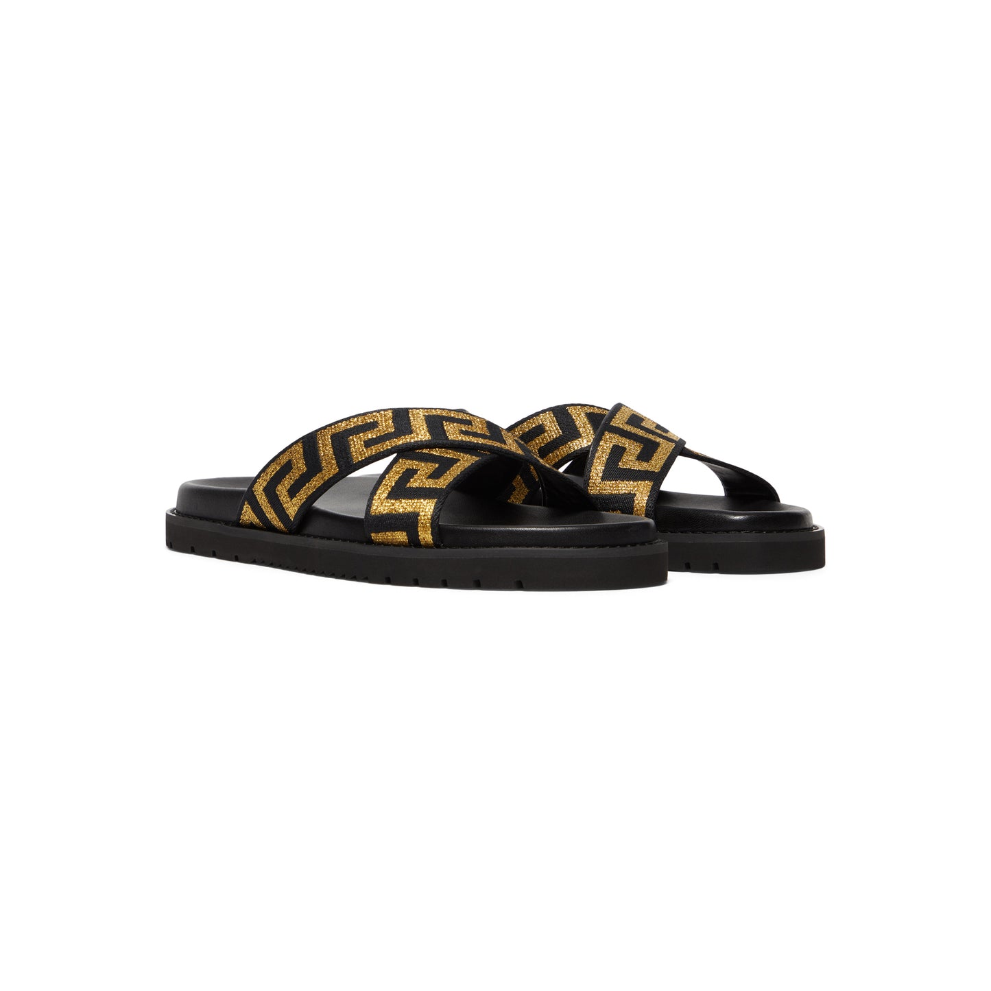 Versace Sandals (Black/Gold)