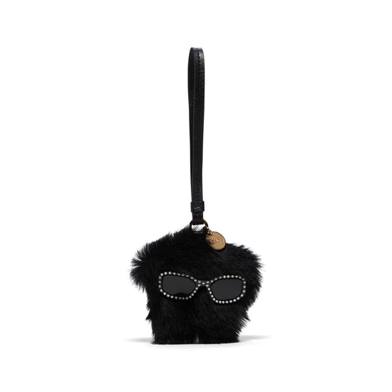 Versace Medusa Fluffy Charm (Black/Versace Gold)