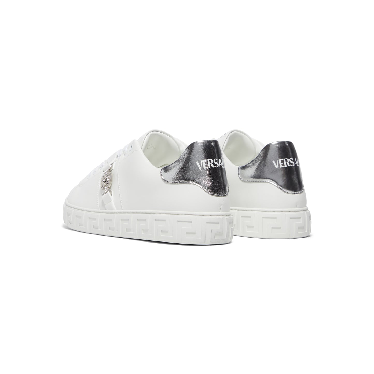 Versace Medusa Biggie Greca Sneakers (White/Silver)