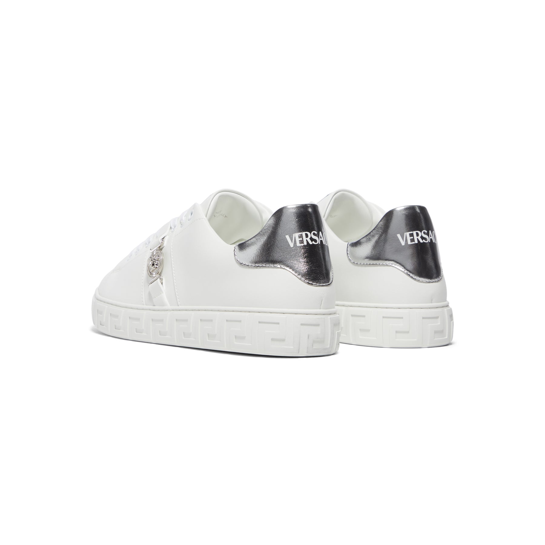 Versace Medusa Biggie Greca Sneakers (White/Silver)