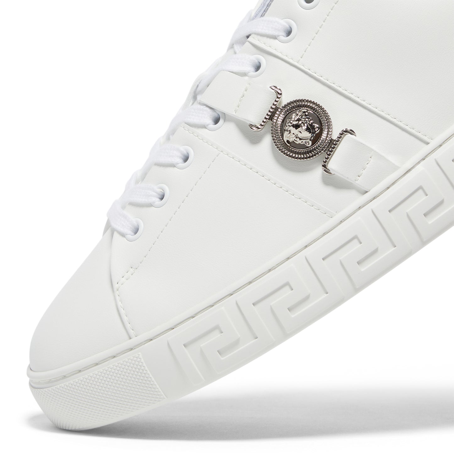 Versace Medusa Biggie Greca Sneakers (White/Silver)