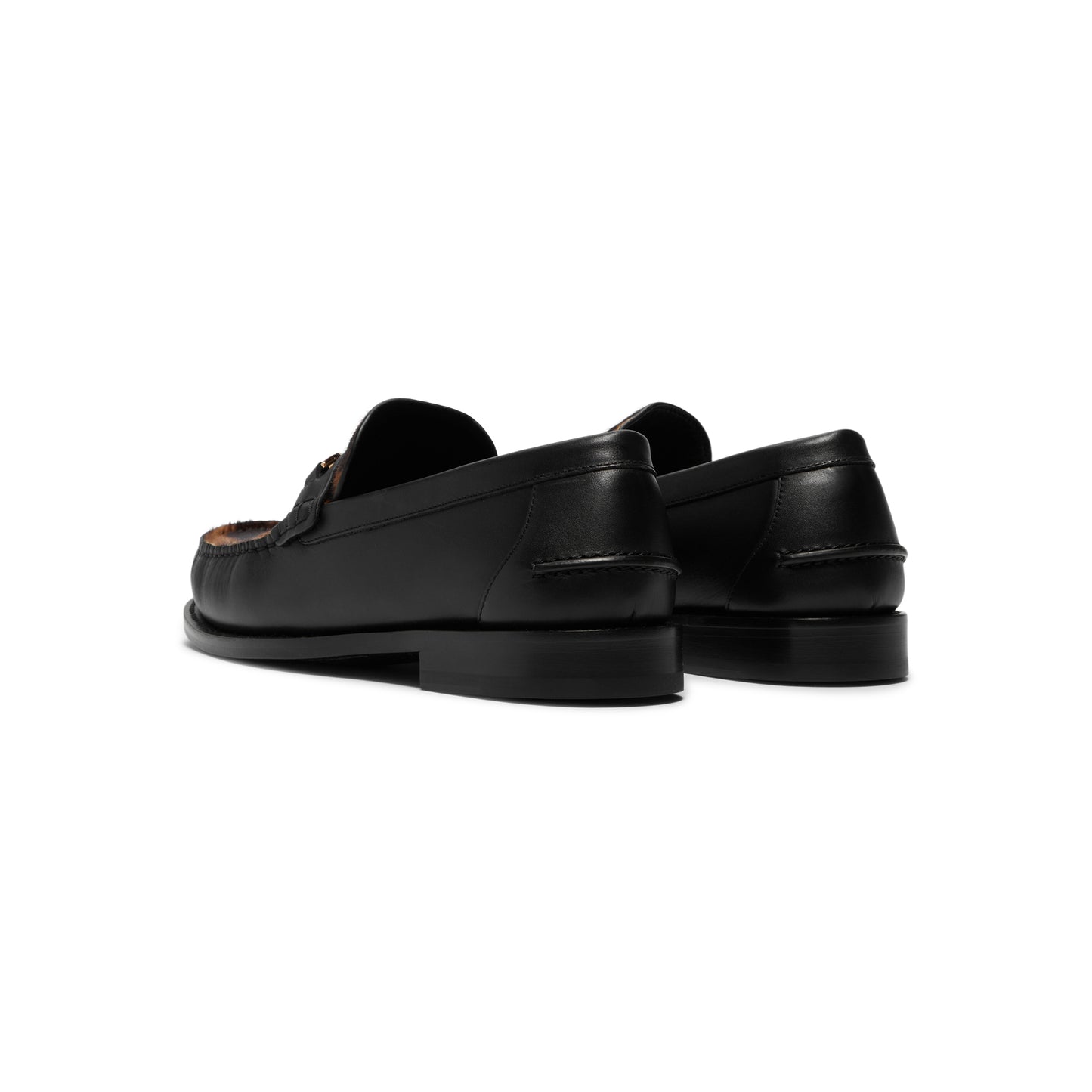 Versace Medusa '95 Leopard Print Loafers (Black/Brown/Versace Gold)