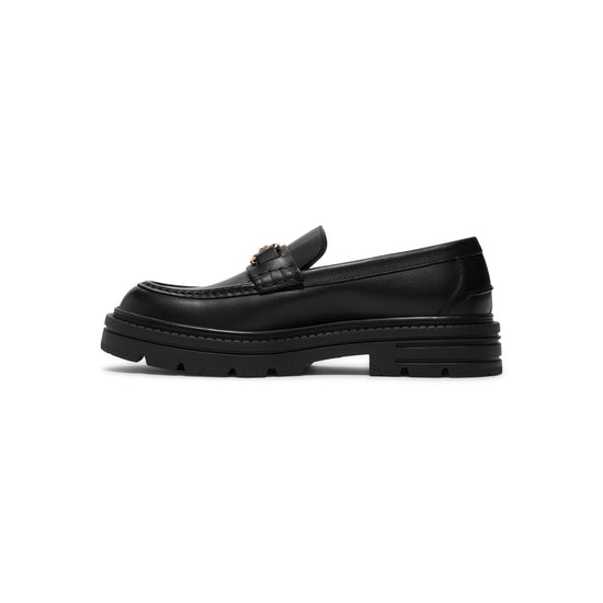 Versace Medusa Biggie City Loafer (Black/Versace Gold)