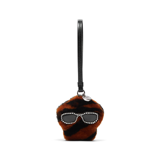 Versace Medusa Fluffy Charm (Tiger/Black)