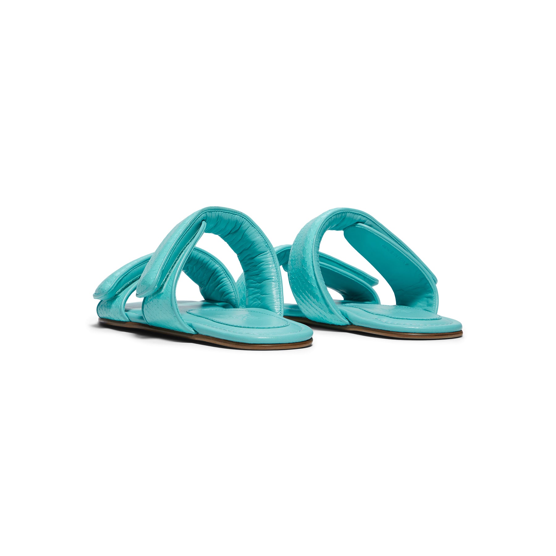 GIABORGHINI Julianne Flat Strap Sandal (Turquoise)