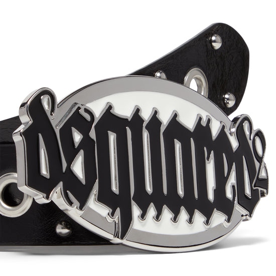Dsquared2 Gothic Plaque Belt (Black)