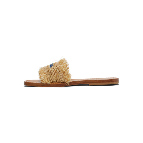 Dsquared2 Summer Lovers Raffia Slides (Natural)