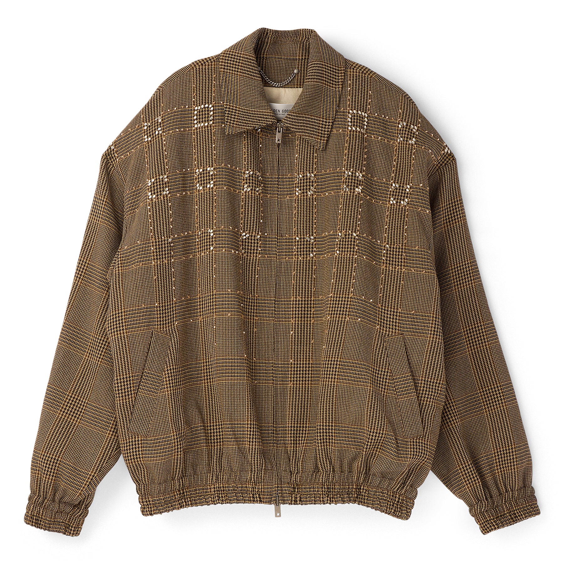 Golden Goose Wool Bomber Jacket (Brown/Beige)