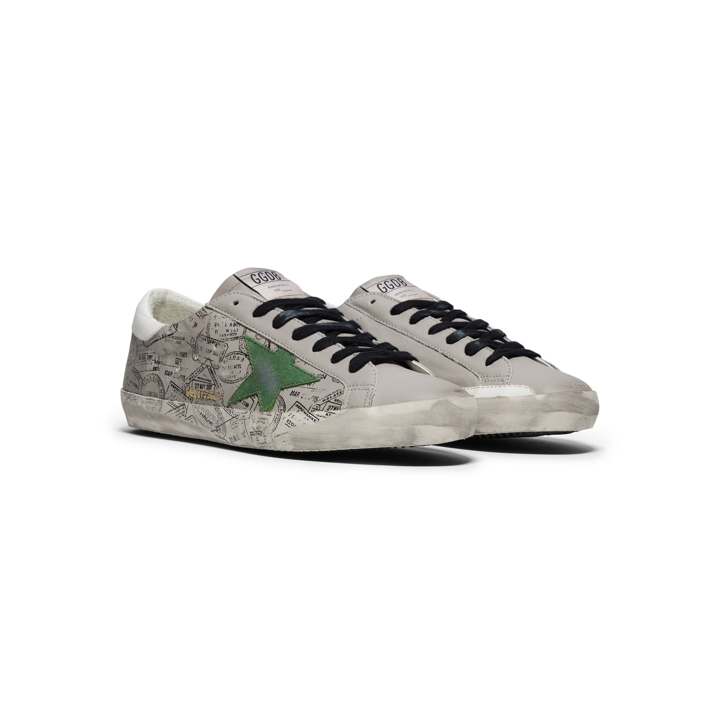 Golden Goose Super Star (Taupe/Green/White)