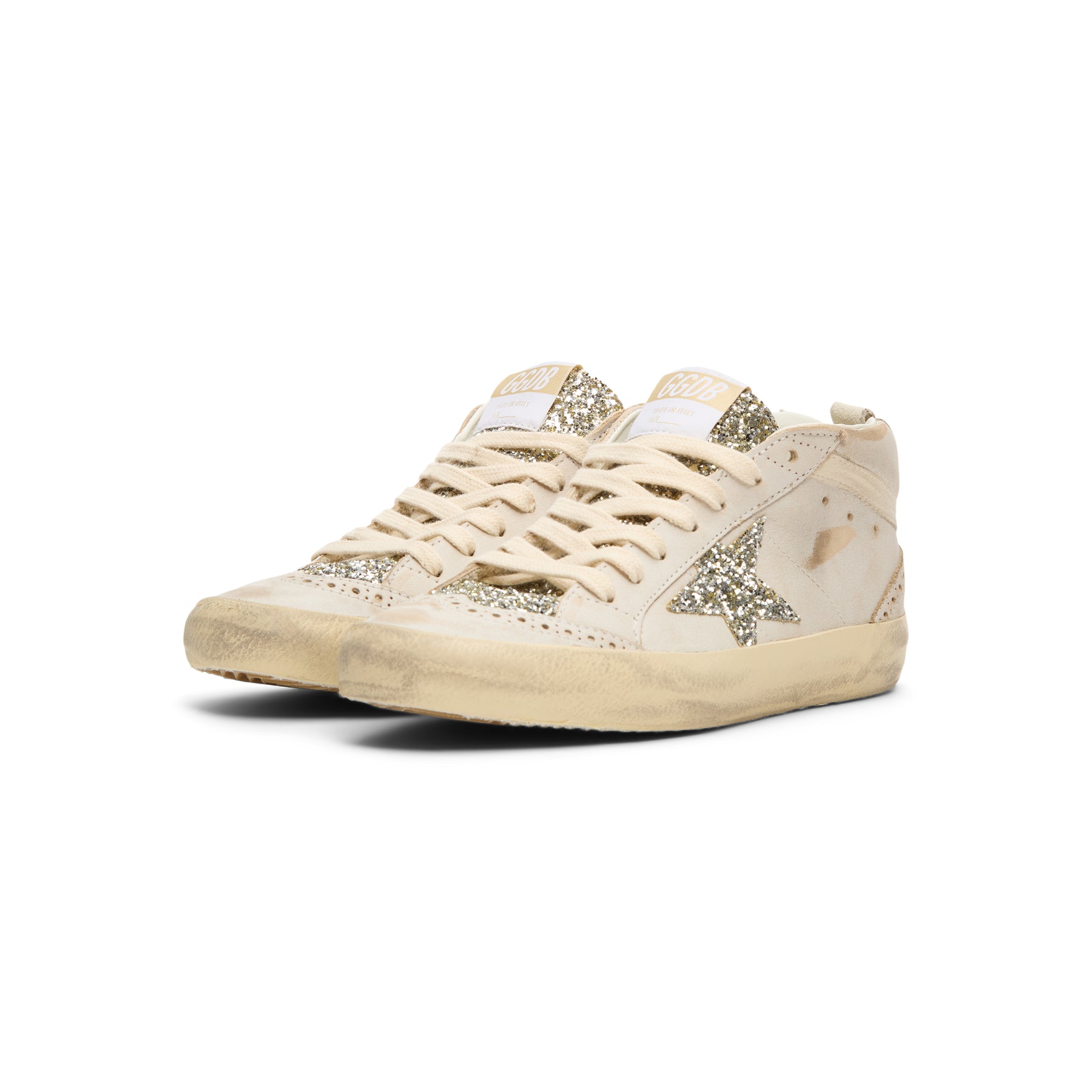 Golden Goose Mid Star Leather Upper And Toe (Beige/Platinum) – CNCPTS