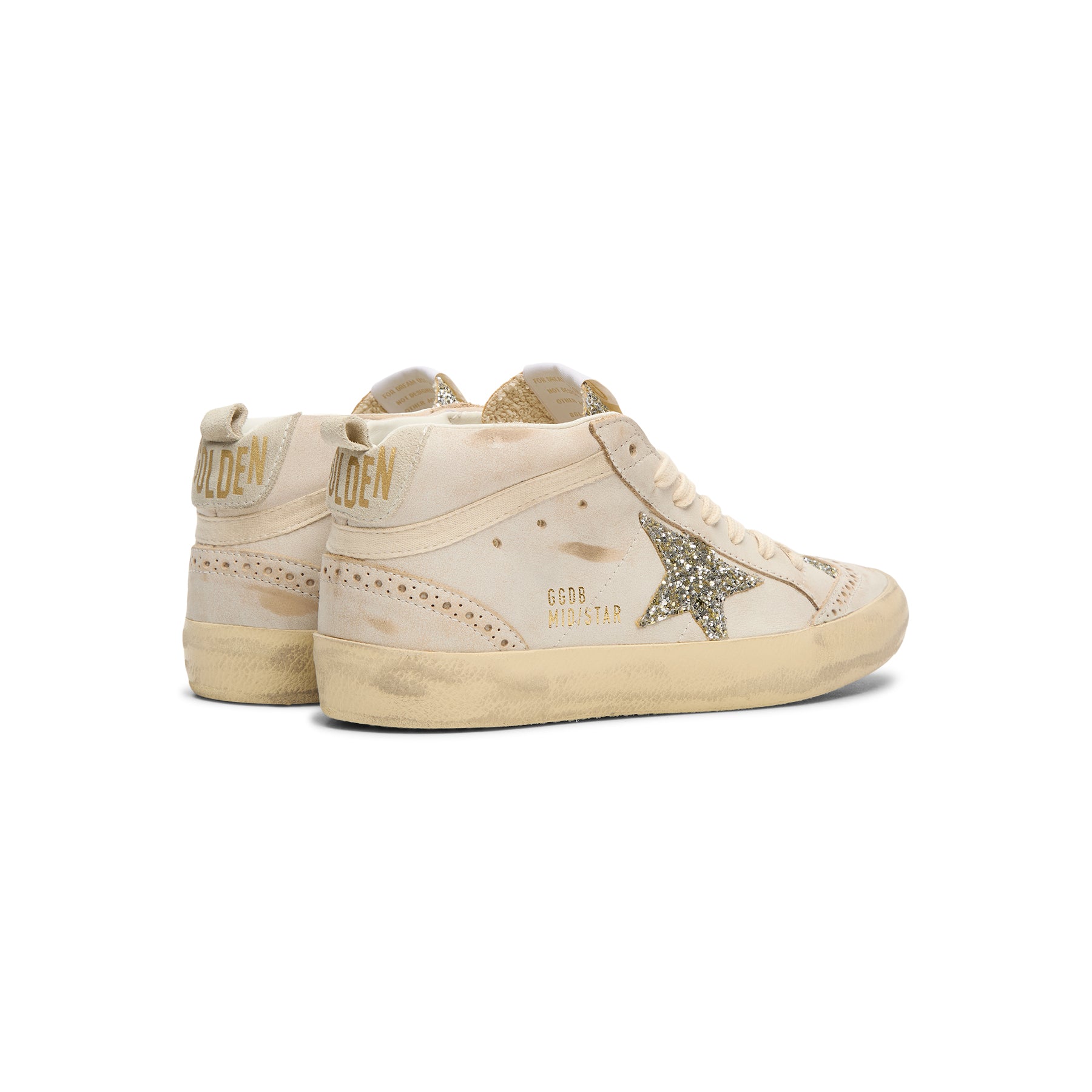 Golden Goose Mid Star Leather Upper And Toe (Beige/Platinum) – CNCPTS