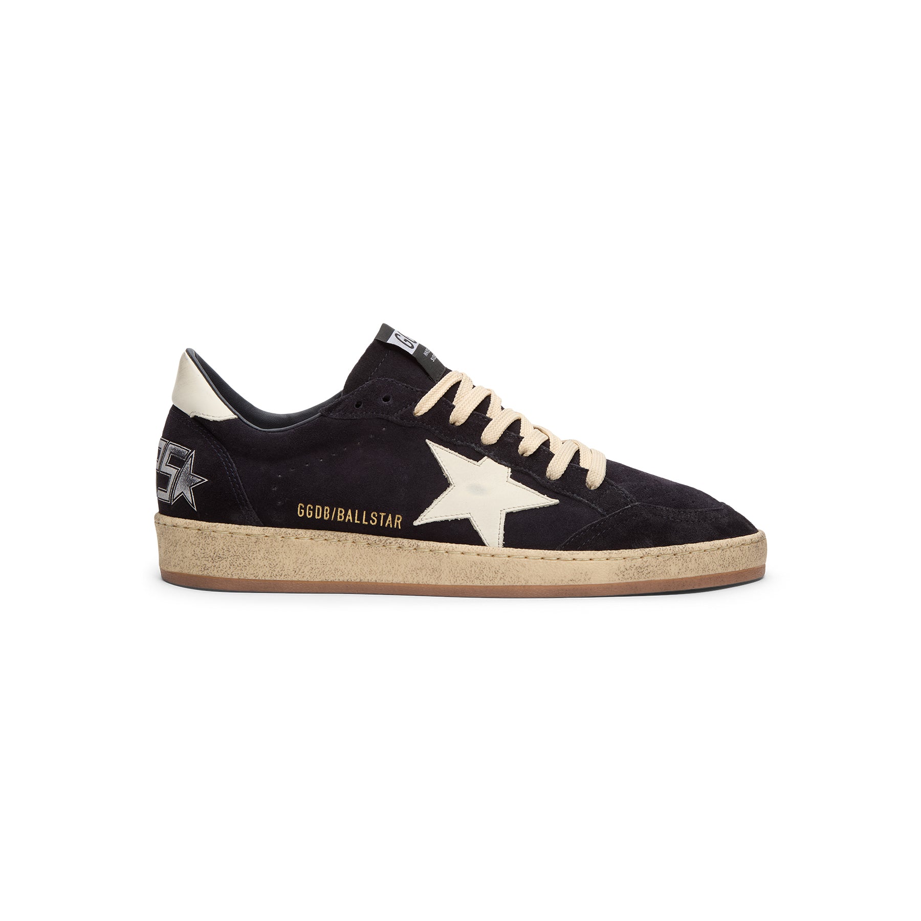 Golden Goose Ballstar Suede Upper Toe And Spur (Dark Blue/White)