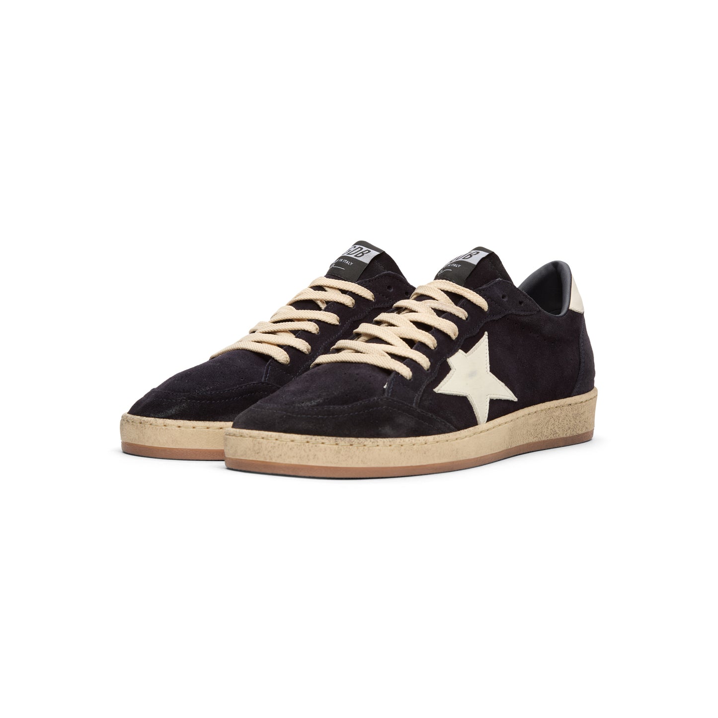 Golden Goose Ballstar Suede Upper Toe And Spur (Dark Blue/White)