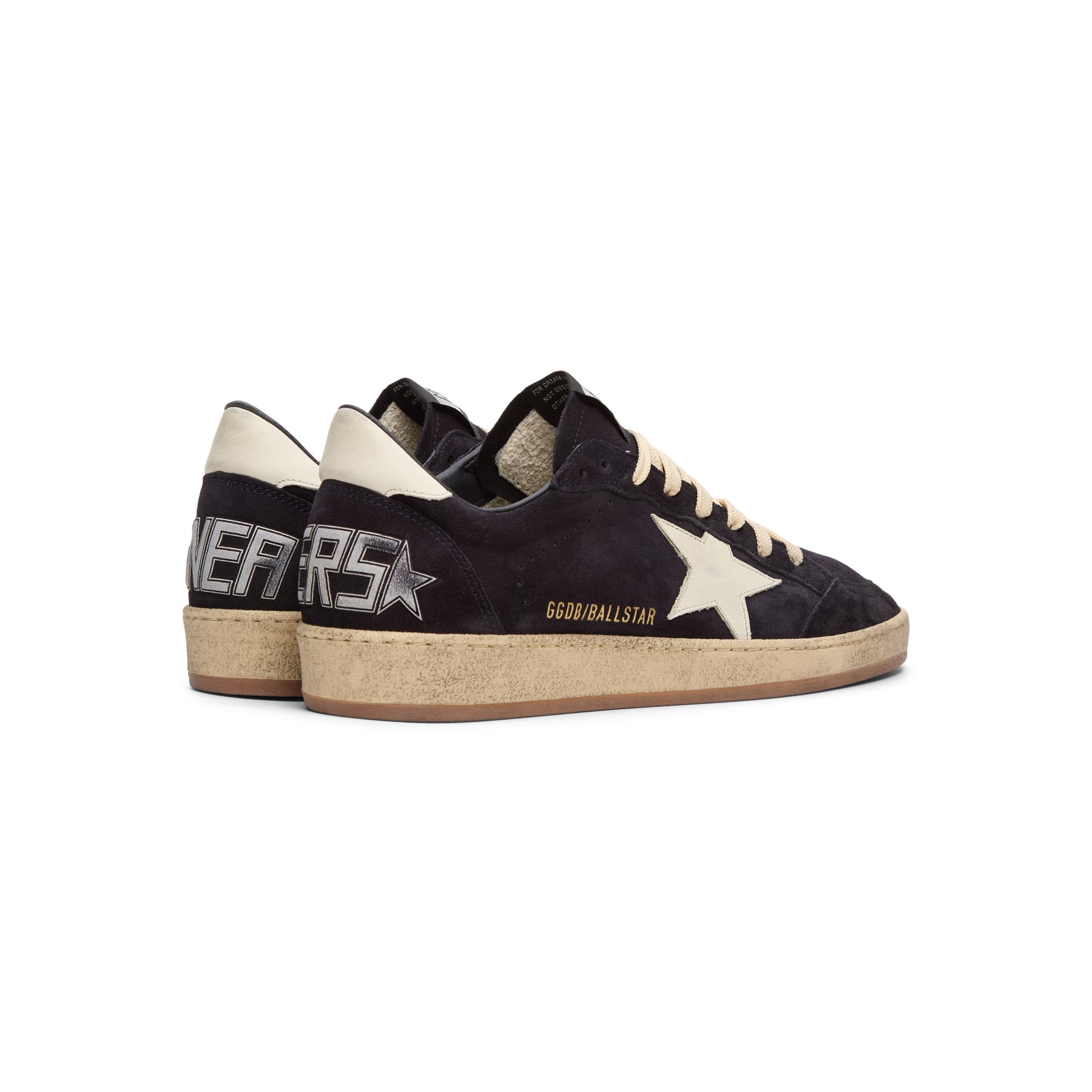 Golden Goose Ballstar Suede Upper Toe And Spur (Dark Blue/White)